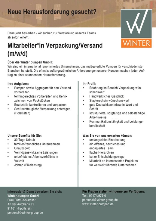 Winter-Stellenanzeige-Verpackung-Versand-Webseite